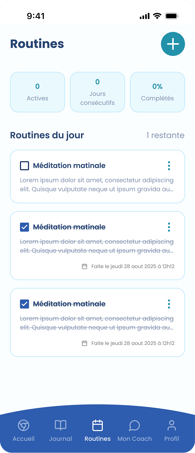 AI Wellness Companion mobile app