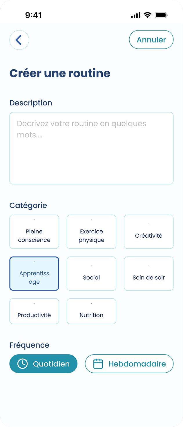 AI Wellness Companion mobile app