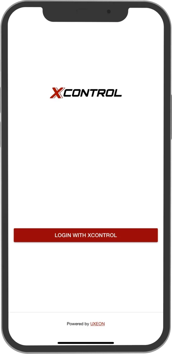 XControl app screen