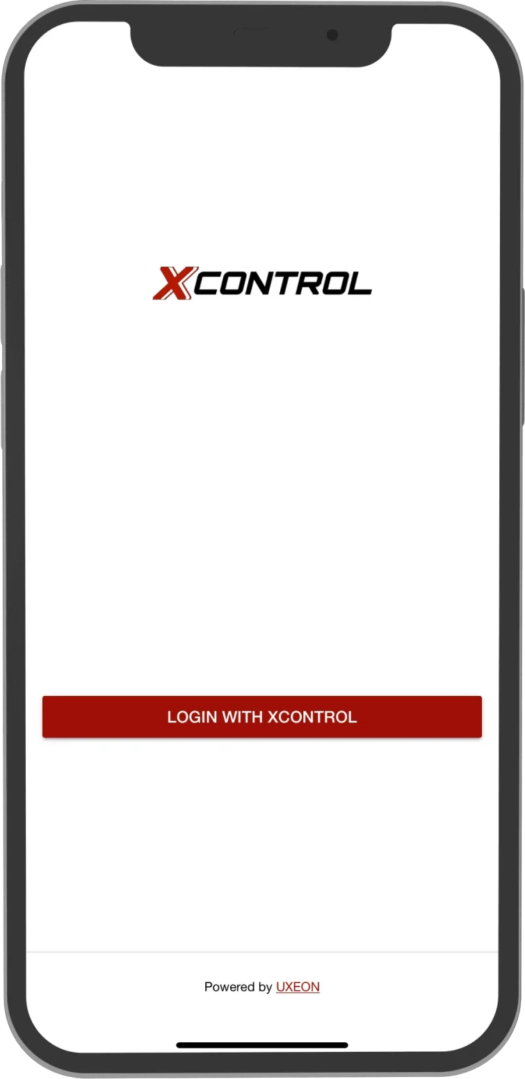 XControl app screen