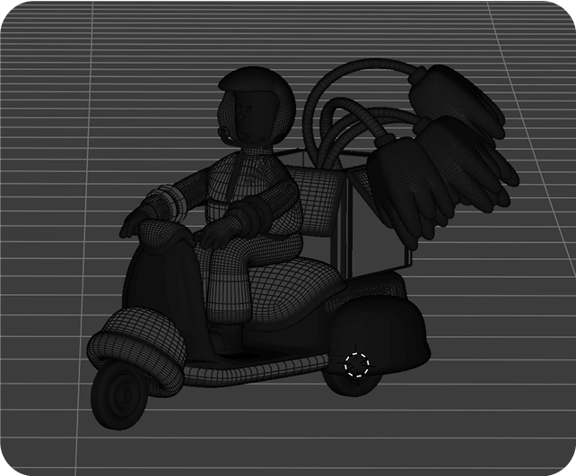 3d delivery guy