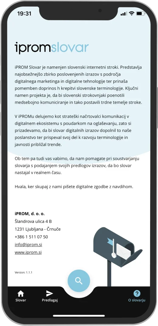 iProm Slovar app screen