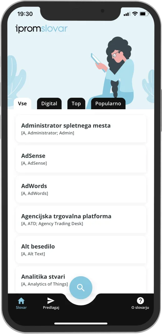 iProm Slovar app screen