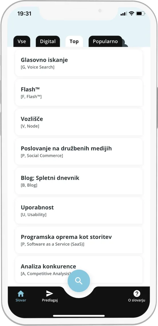 iProm Slovar app screen