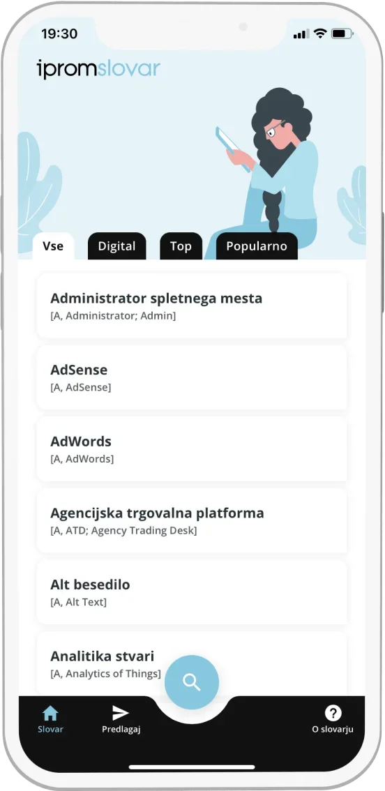 iProm Slovar app screen