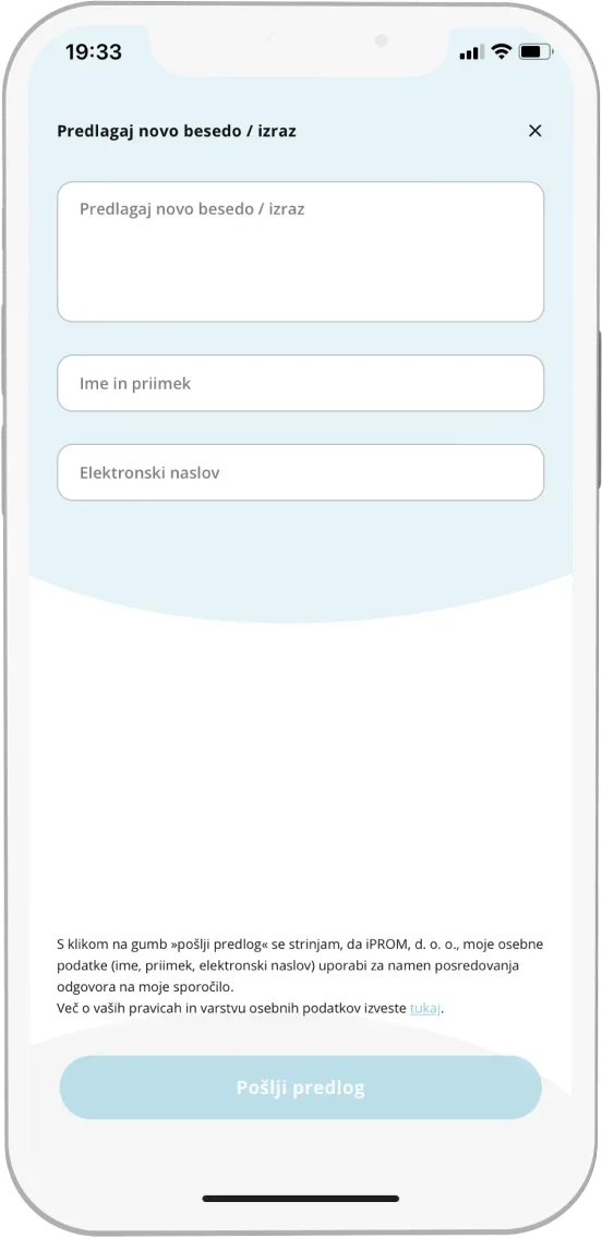 iProm Slovar app screen