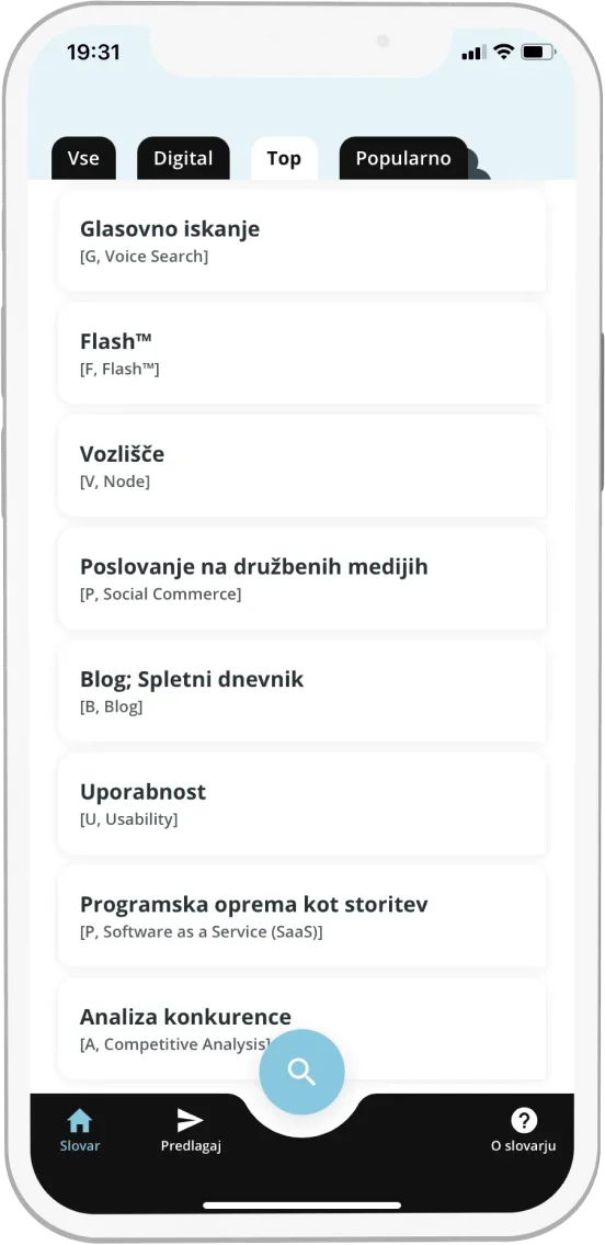 iProm Slovar app screen