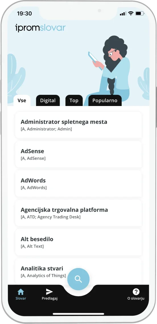 iProm Slovar app screen