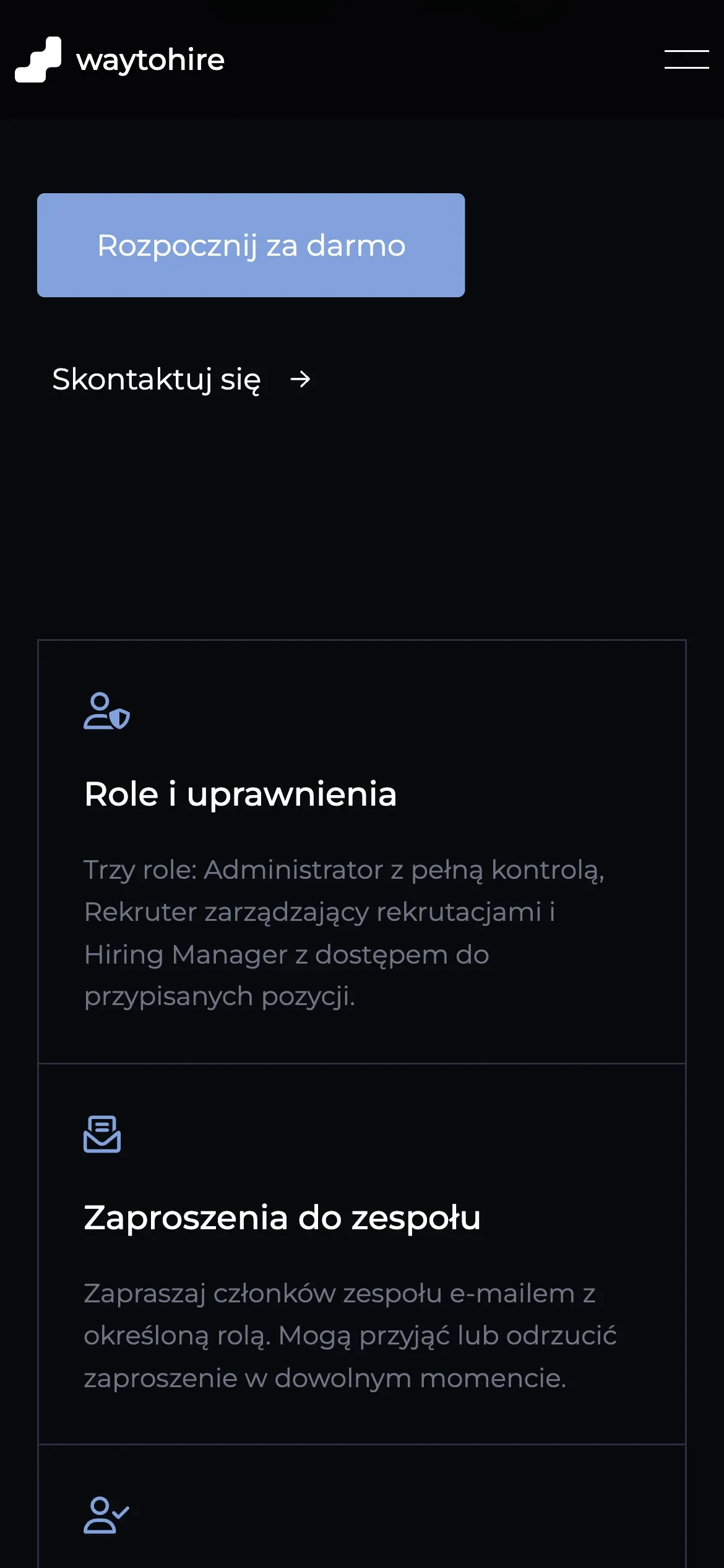 waytohire on an iPhone